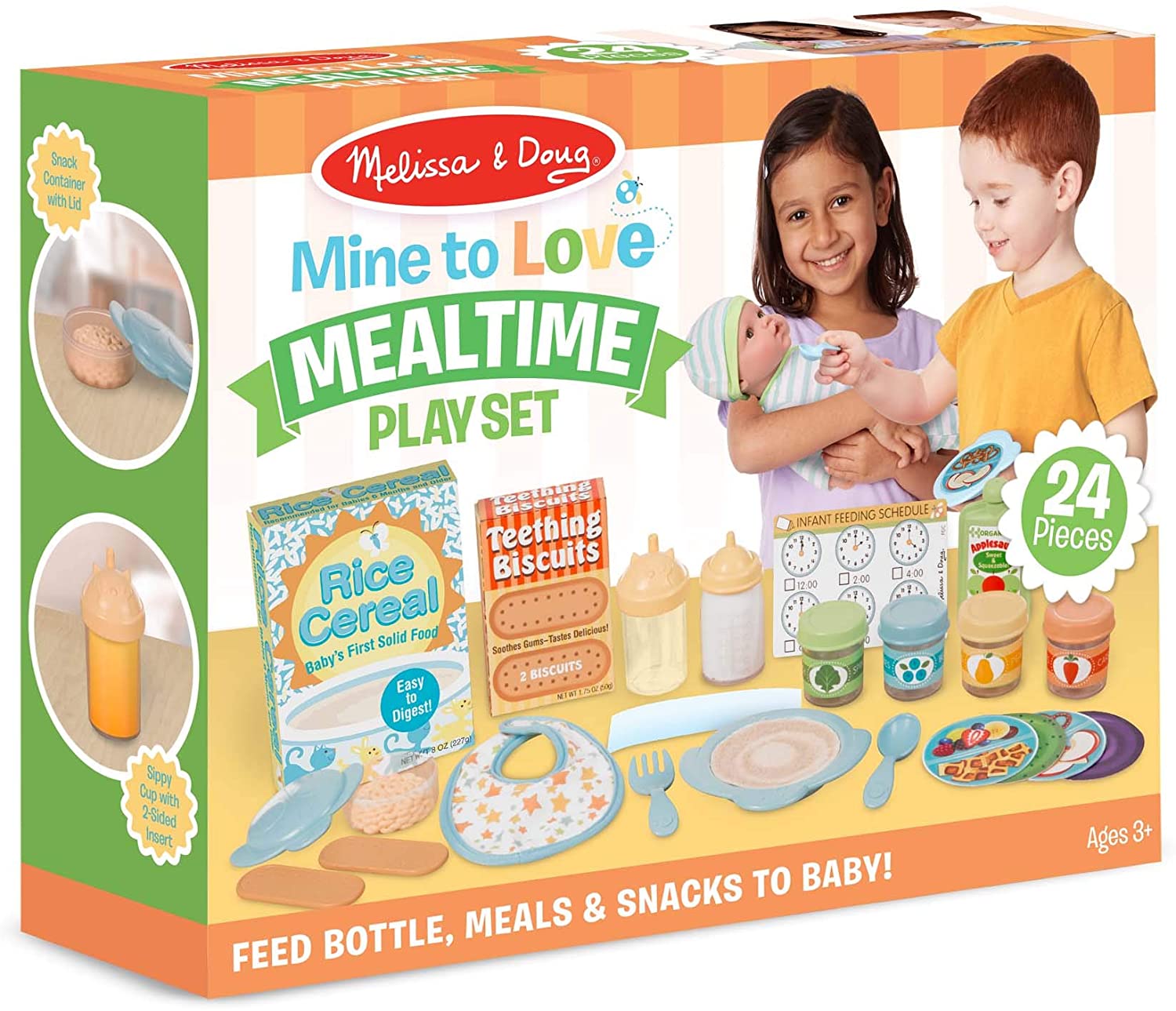 Melissa & Doug Aged 3 Plus Mealtime Playset With 24 Pieces