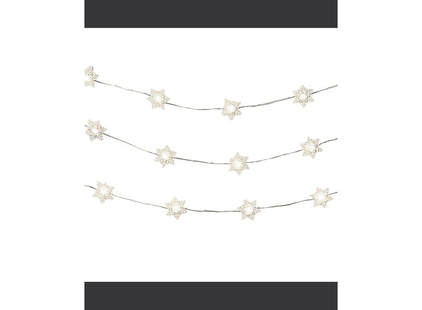 Studio Mercantile Decorative Micro Snowflakes String Led Lights Color Warm White