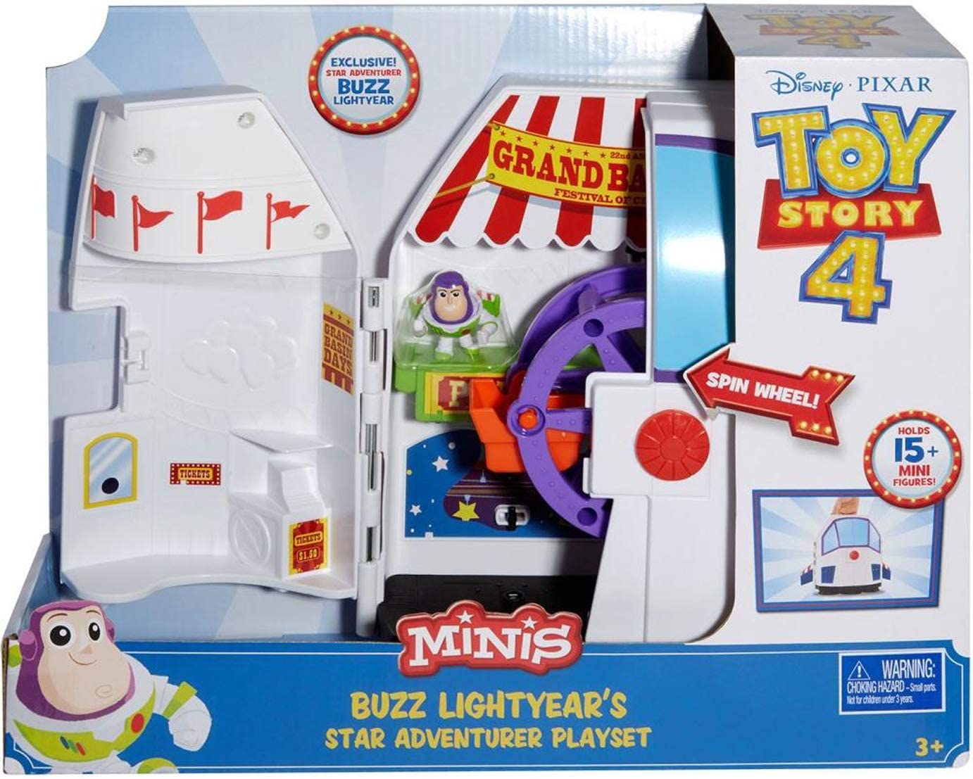 Toy Story Aged 3+ Disney Pixar Minis Buzz Lightyear's Star Adventurer Playset