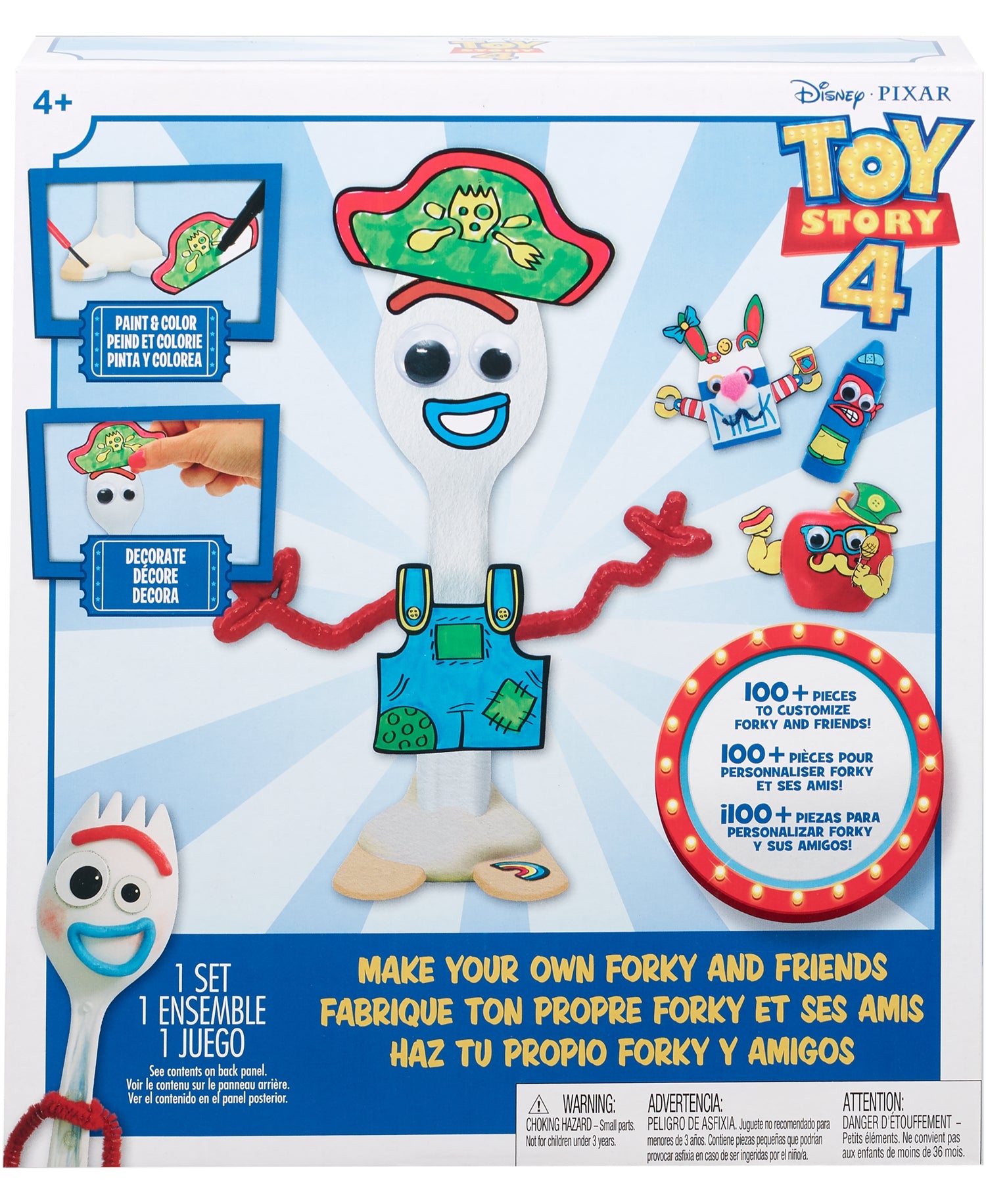 Disney/Pixar?Toy Story 4 Make Your Own Forky and Friends, Creative Art Toy Activity, Gift for 5 to 7 Year Olds