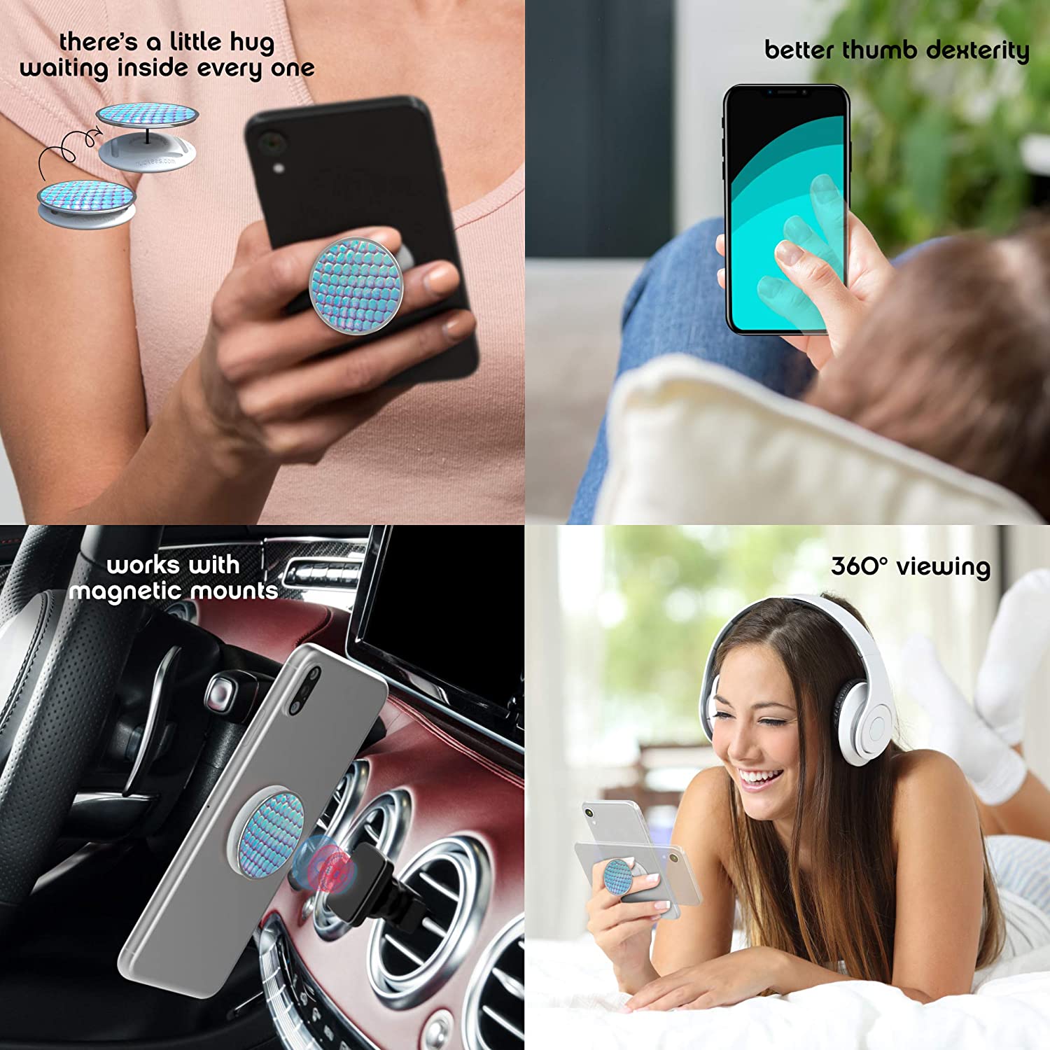 Tzumi Trends Nuckees Smartphone Grip And Stand
