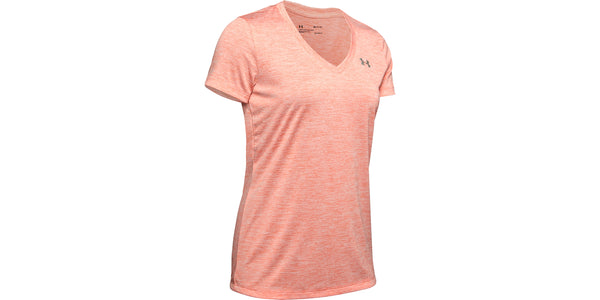 Nike Womens Tech Twist Vneck T-Shirt Color Peach Plasma