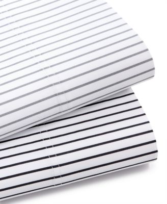 Charter Club Damask Designs Printed Pinstripe 500 Thread Count Bedding Sheet Set