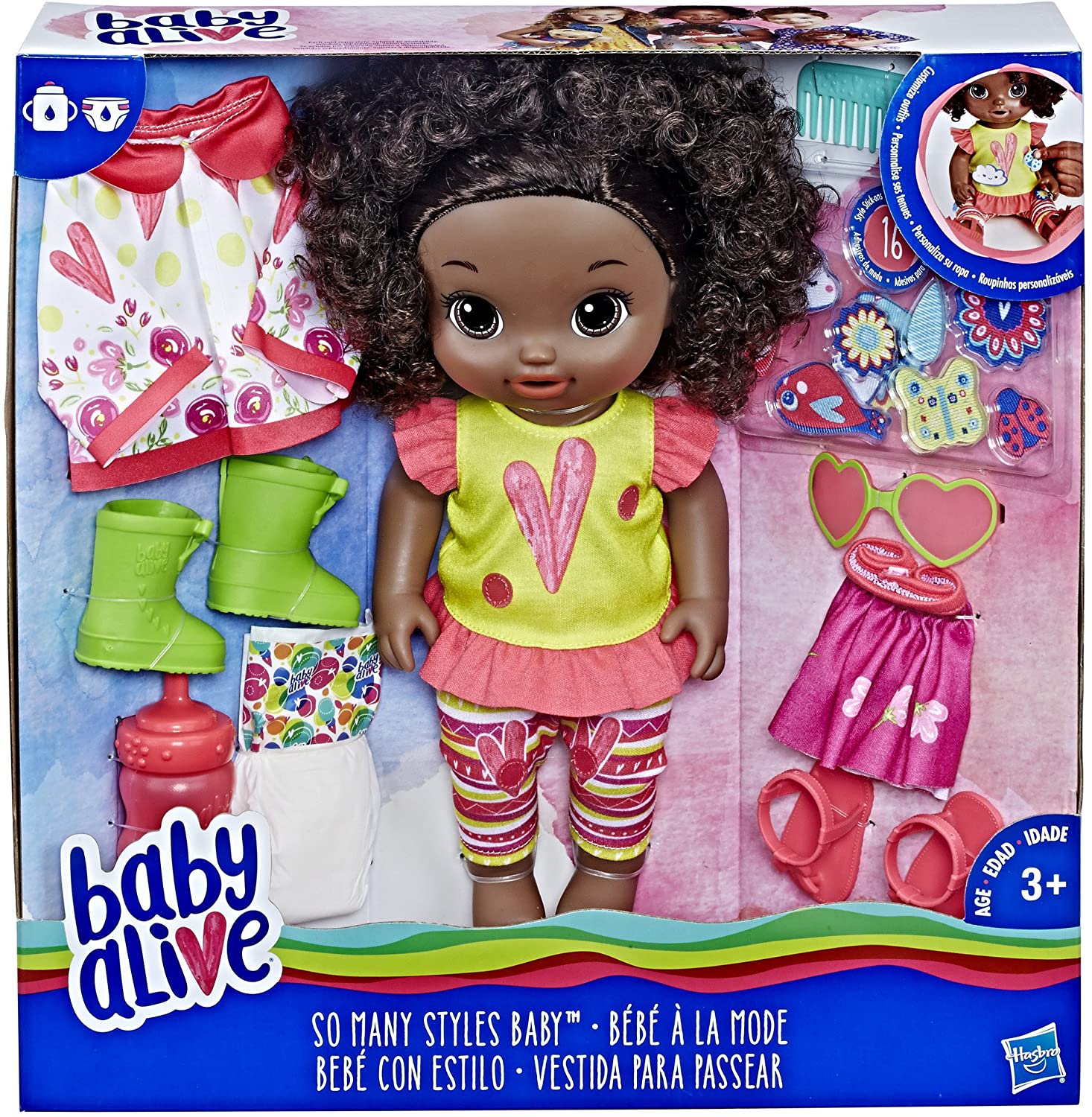 Baby Alive Aged 4 Plus So Many Styles Curly Hair Baby Playset