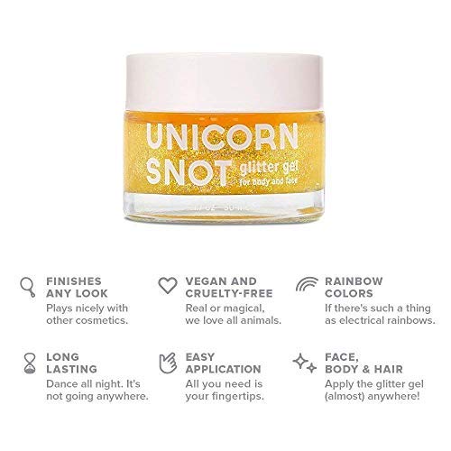 UNICORN SNOT Glitter Gel For Face Body And Hair