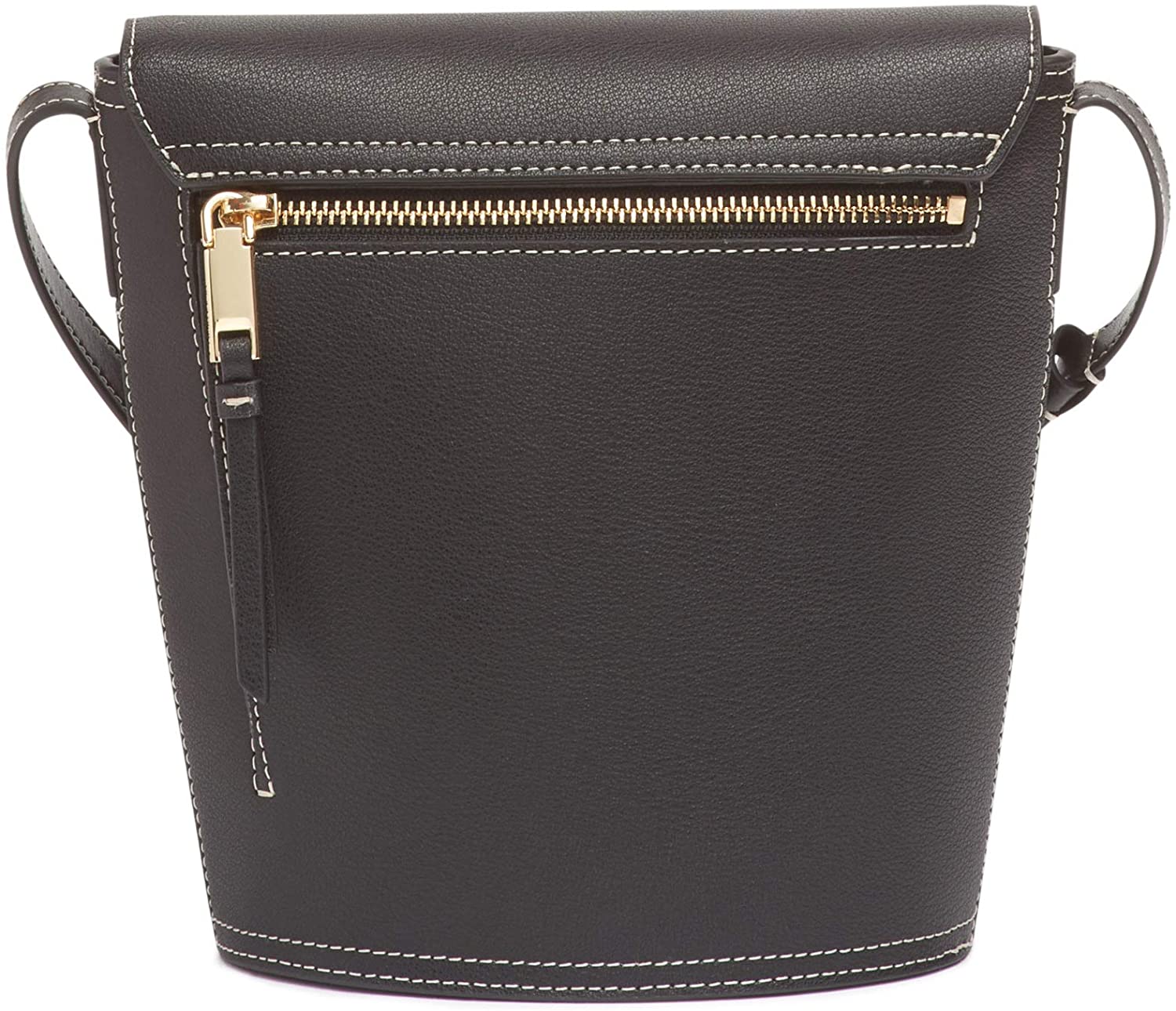 Calvin Klein Womens Lock Leather Bucket Bag