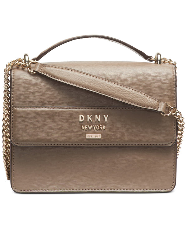 DKNY Womens Ava Leather Shoulder Bag