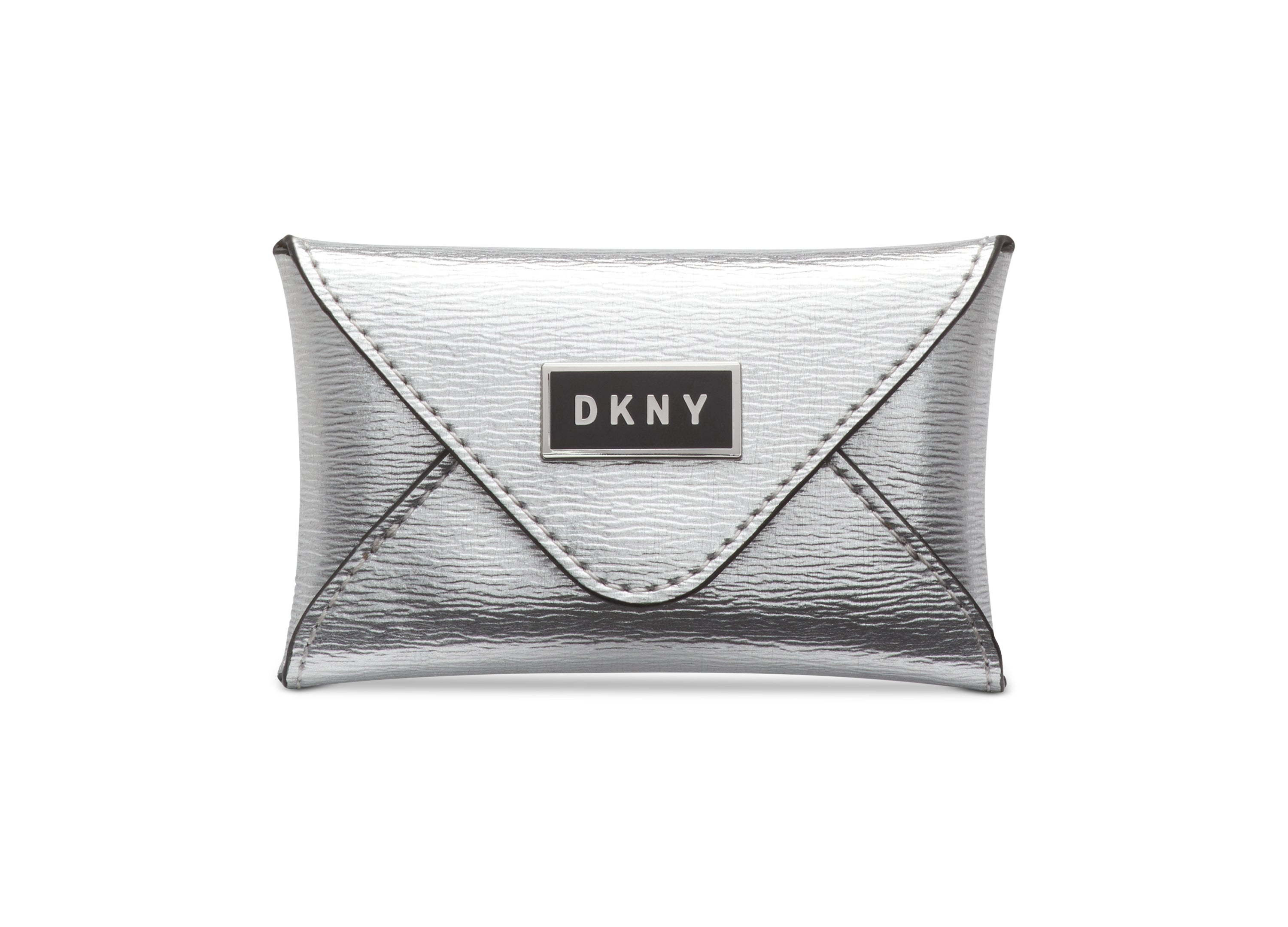 DKNY Womens Gigi Leather Envelope Card Case