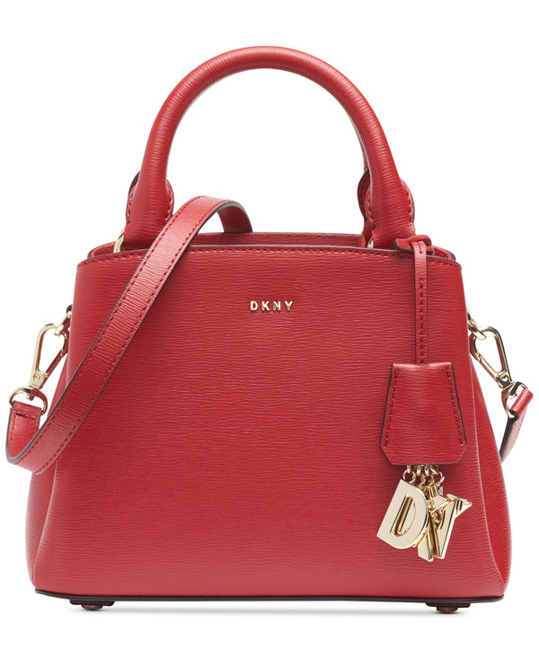 DKNY Womens Paige Small Leather Satchel