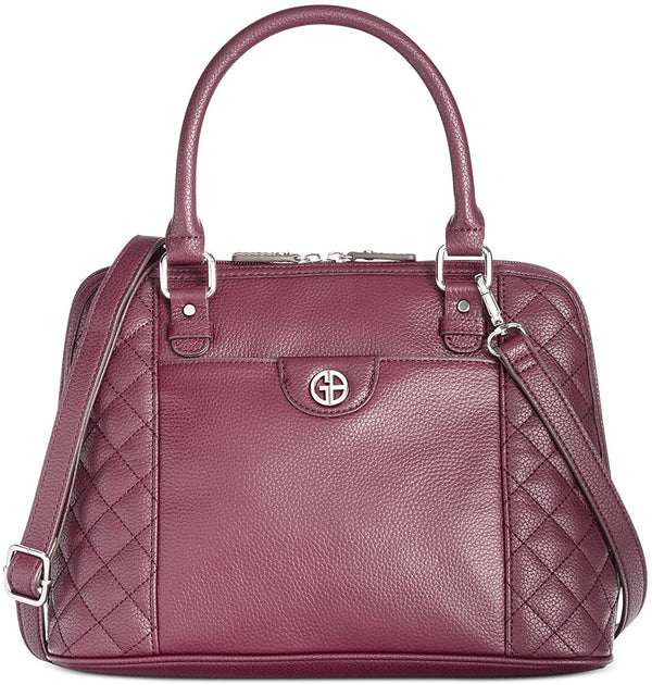 Giani Bernini Womens Quilted Dome Satchel