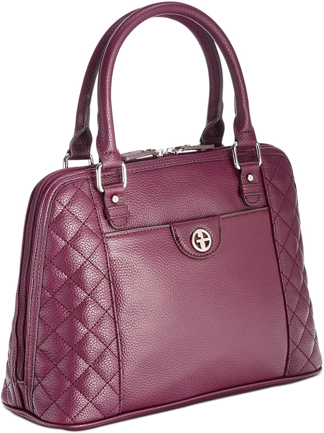 Giani Bernini Womens Quilted Dome Satchel