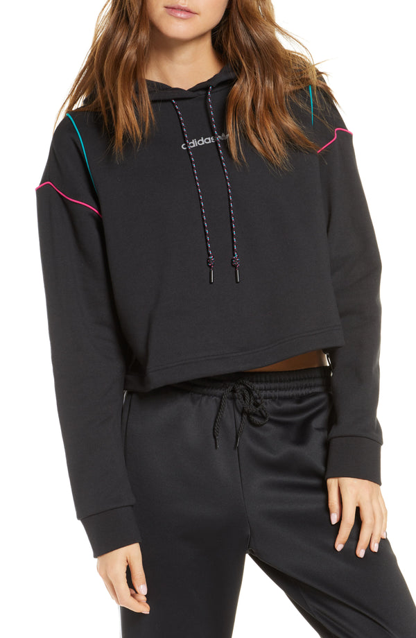 Adidas Womens Cotton Cropped Hoodie