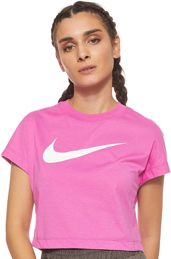 Nike Womens Short Sleeve Crop Top