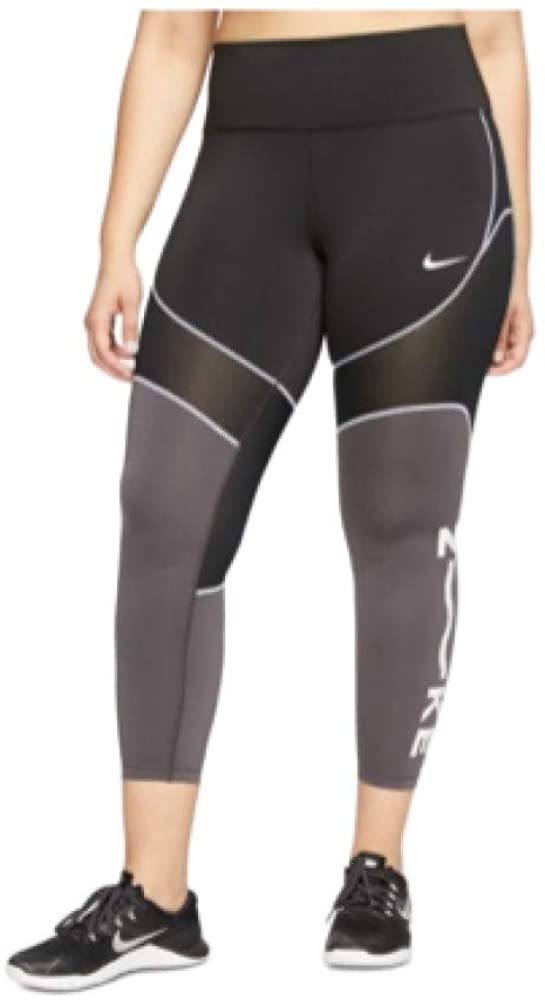 Nike Womens One Dri Fit Colorblocked Ankle Leggings