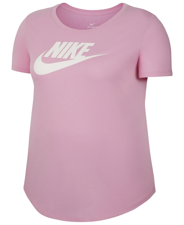 Nike Womens Plus Size Sportswear Cotton Logo T-Shirt