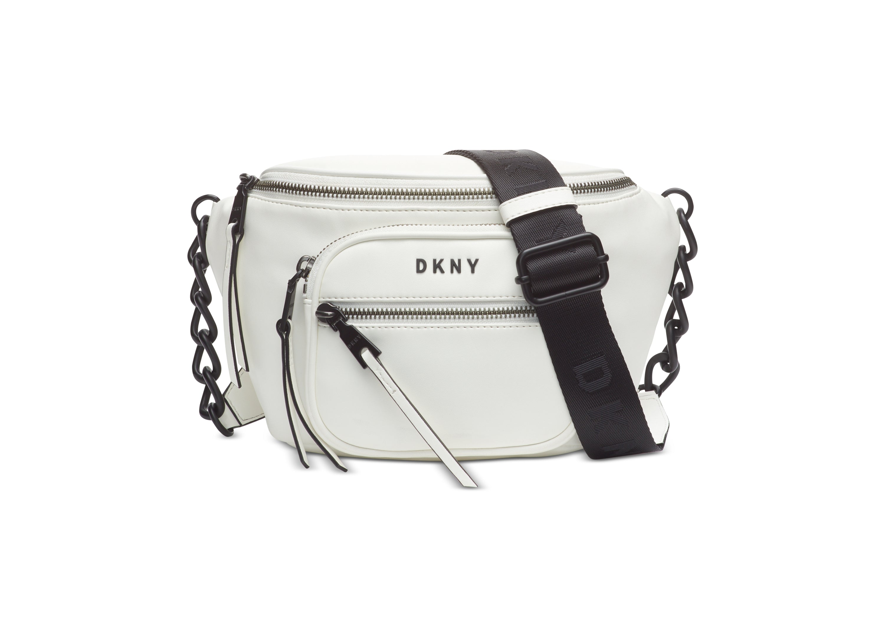 DKNY Womens Leather Adjustable Strap Fanny Pack