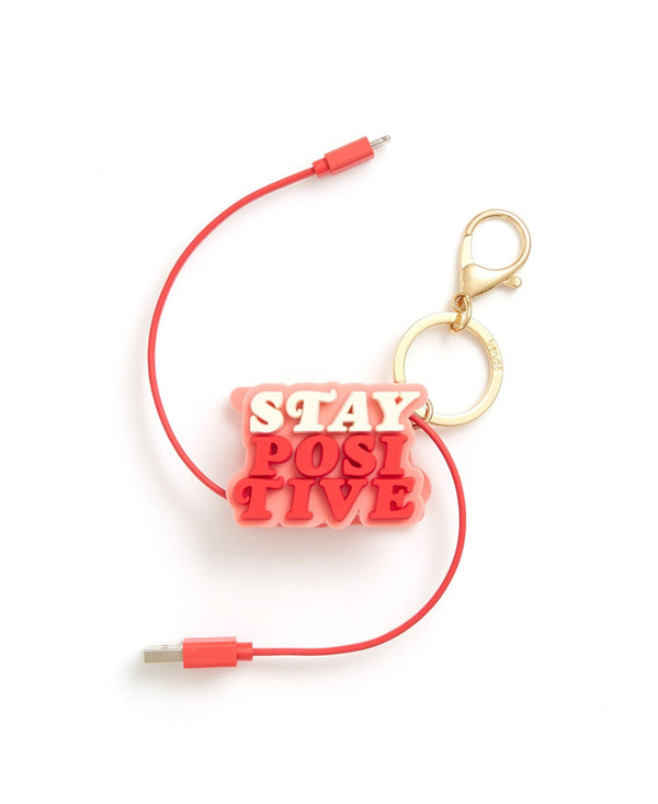 Ban.do Retractable Stay Positive Keychain Charging Cord