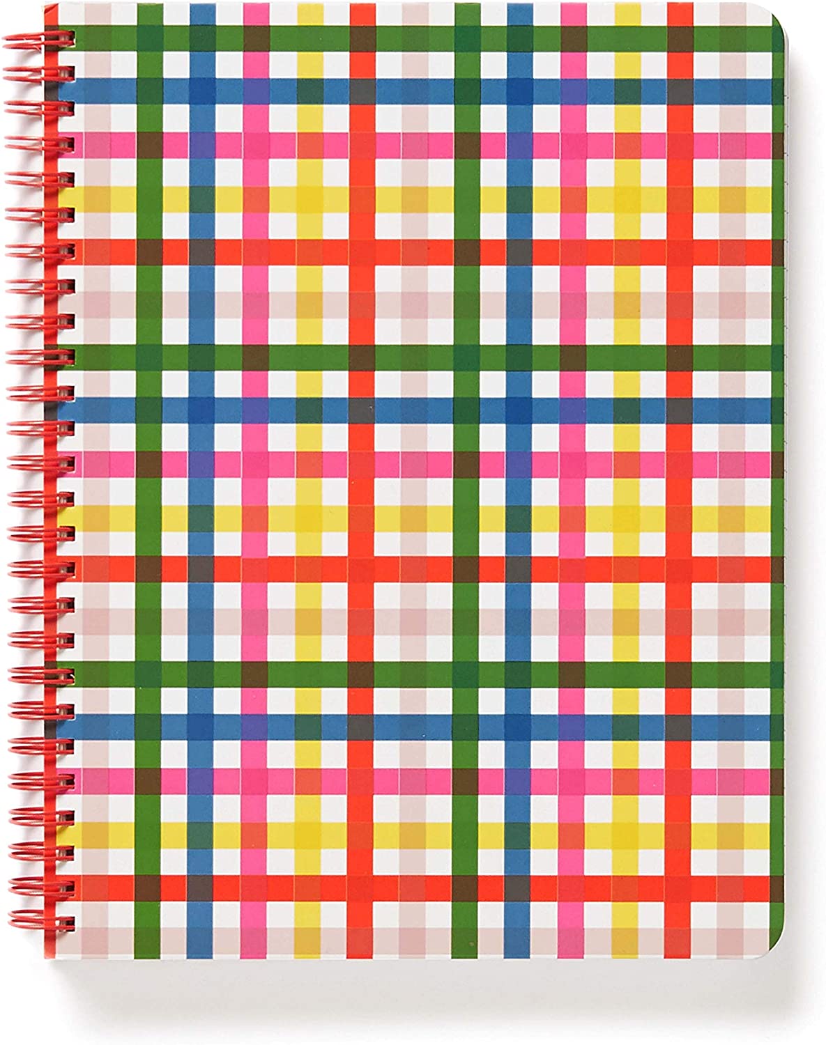ban.do Colorful Plaid Rough Draft Mini Spiral Notebook