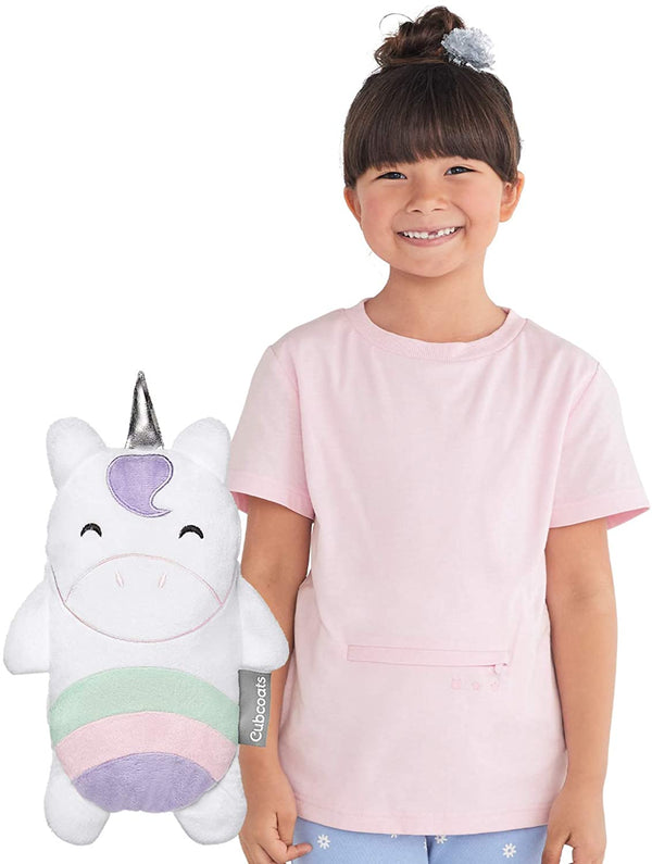 Cubcoats Toddler Girl Uki The Unicorn 2 In 1 Stuffed Animal T-Shirt