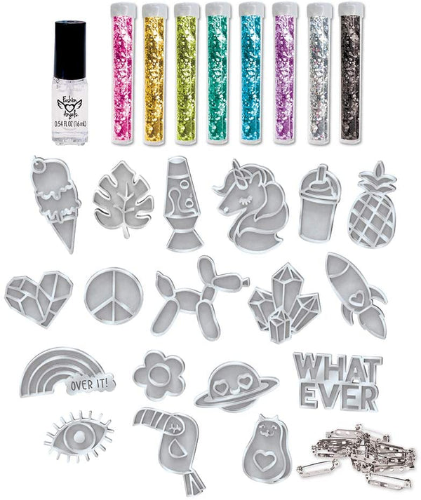 Fashion Angels Aged 8+ Born To Sparkle Glitter Pin Design Kit