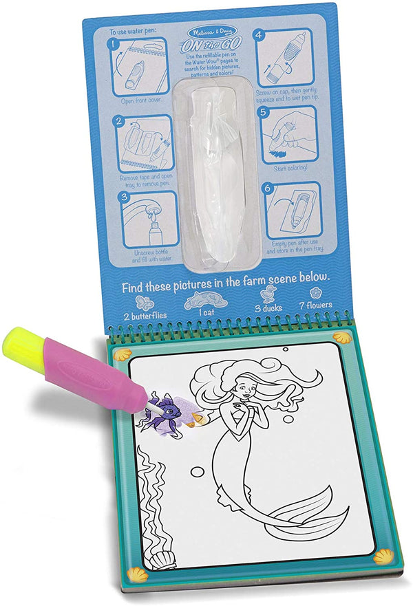 Melissa & Doug Aged 3 Plus Water Wow On The Go Fairy Tale Water Reveal Pad