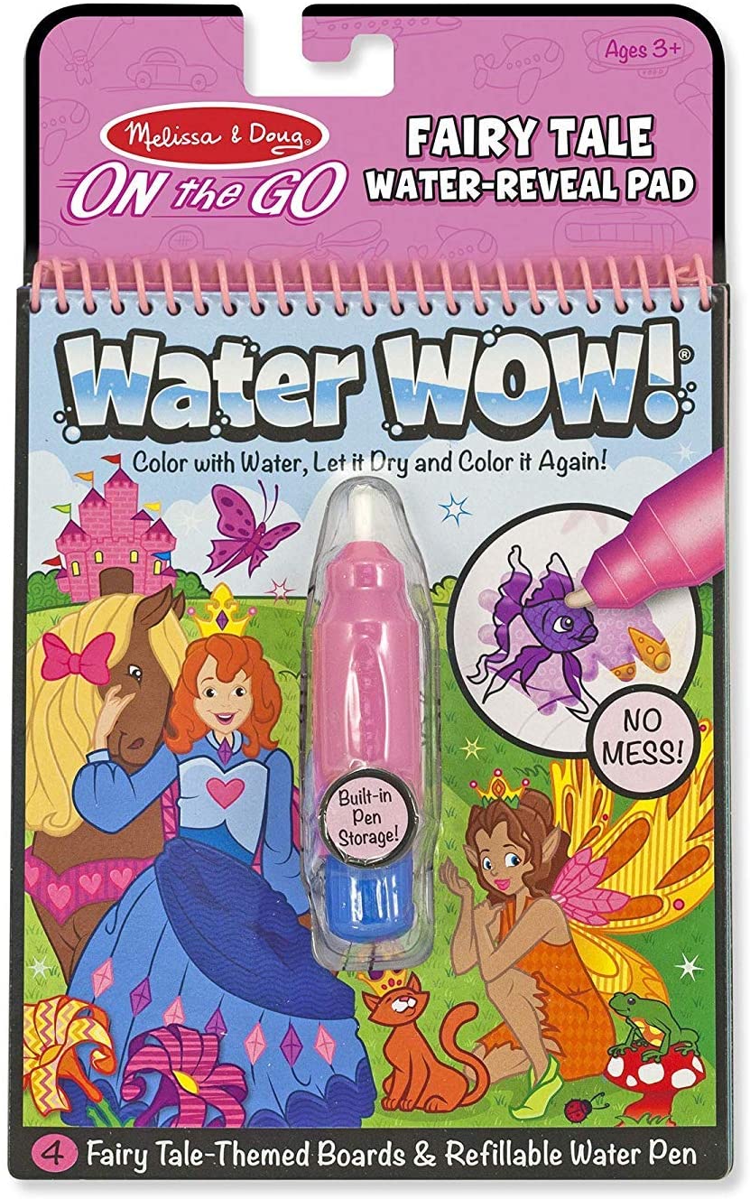 Melissa & Doug Aged 3 Plus Water Wow On The Go Fairy Tale Water Reveal Pad