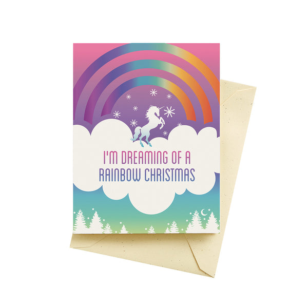 Seltzer Goods Llc Gift Unicorn Holiday Card