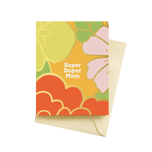 Seltzer Gold Foil Super Duper Mom Mothers Day Card