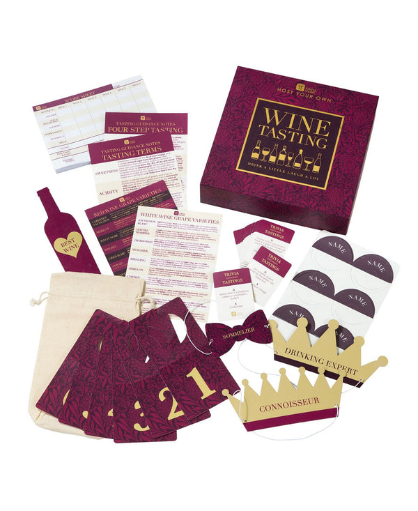 Talking Tables Adults Host Your Own Wine Tasting Kit