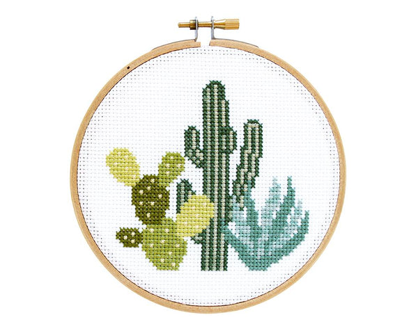 The Standard Stich Desert Cacti Cross Stitch Kit