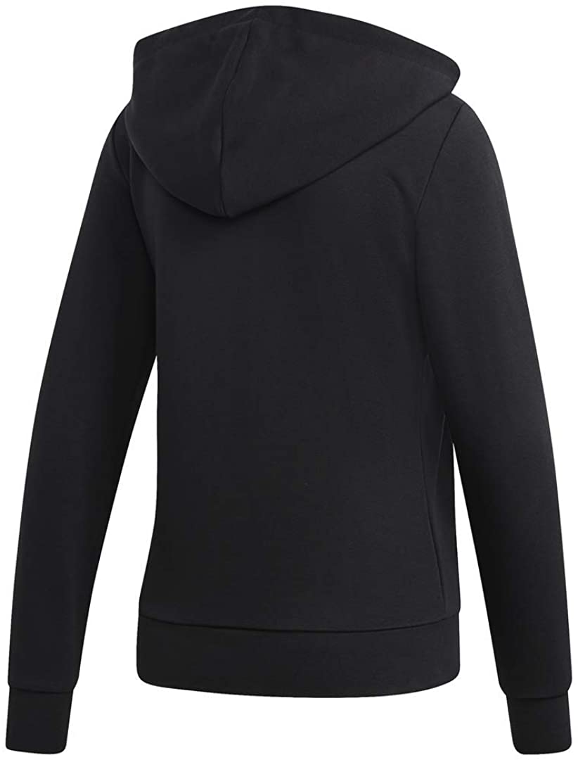 adidas Womens Essentials Linear Long Sleeve Knit Hooded Track Jacket