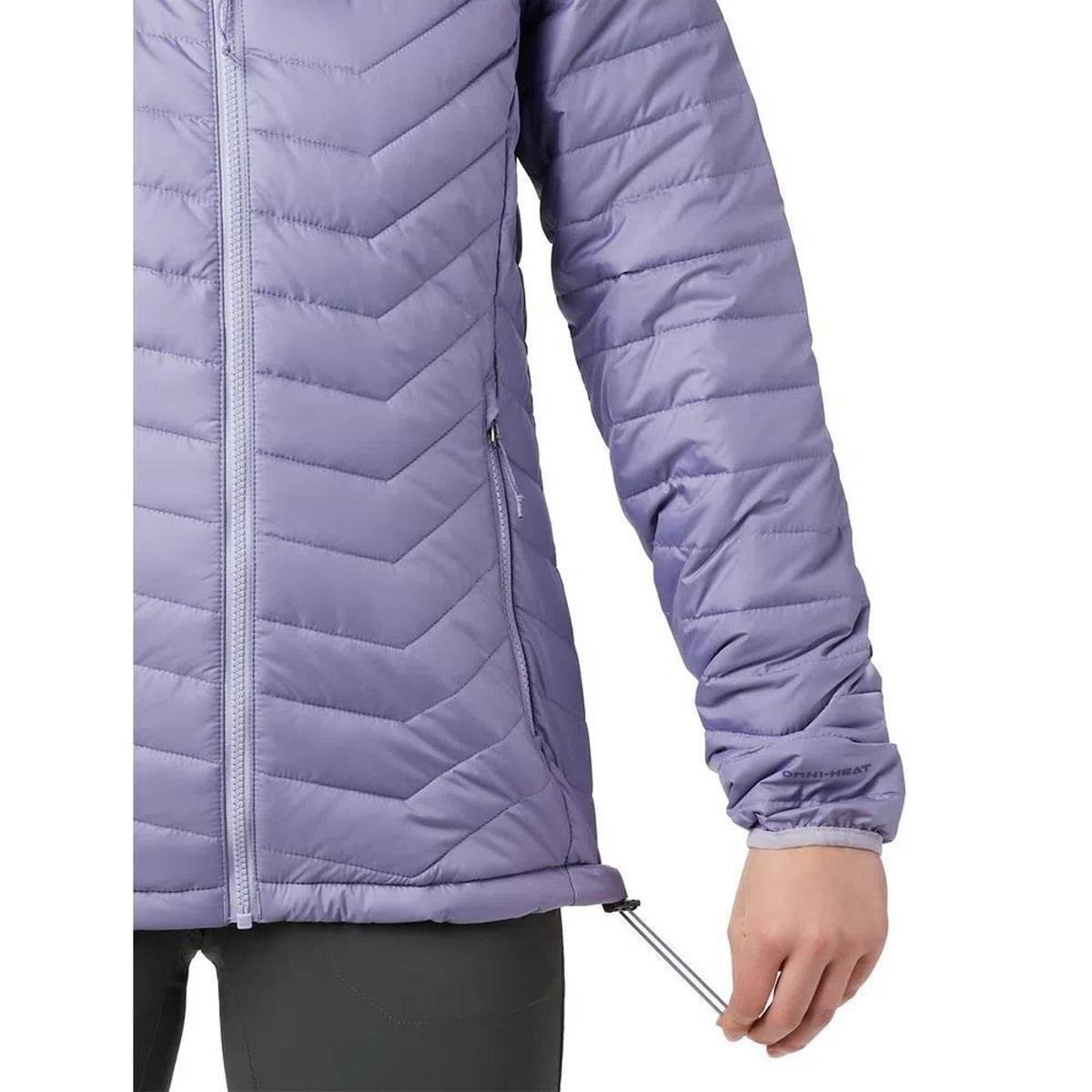 Columbia Womens Powder Lite Hooded Winter Jacket, Water repellent, X-Large, Cir