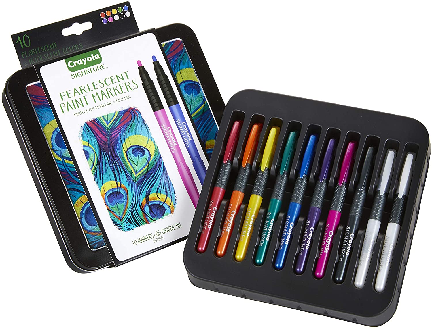 Crayola Age 14 Plus Signature 10 Count Pearlescent Paint Markers