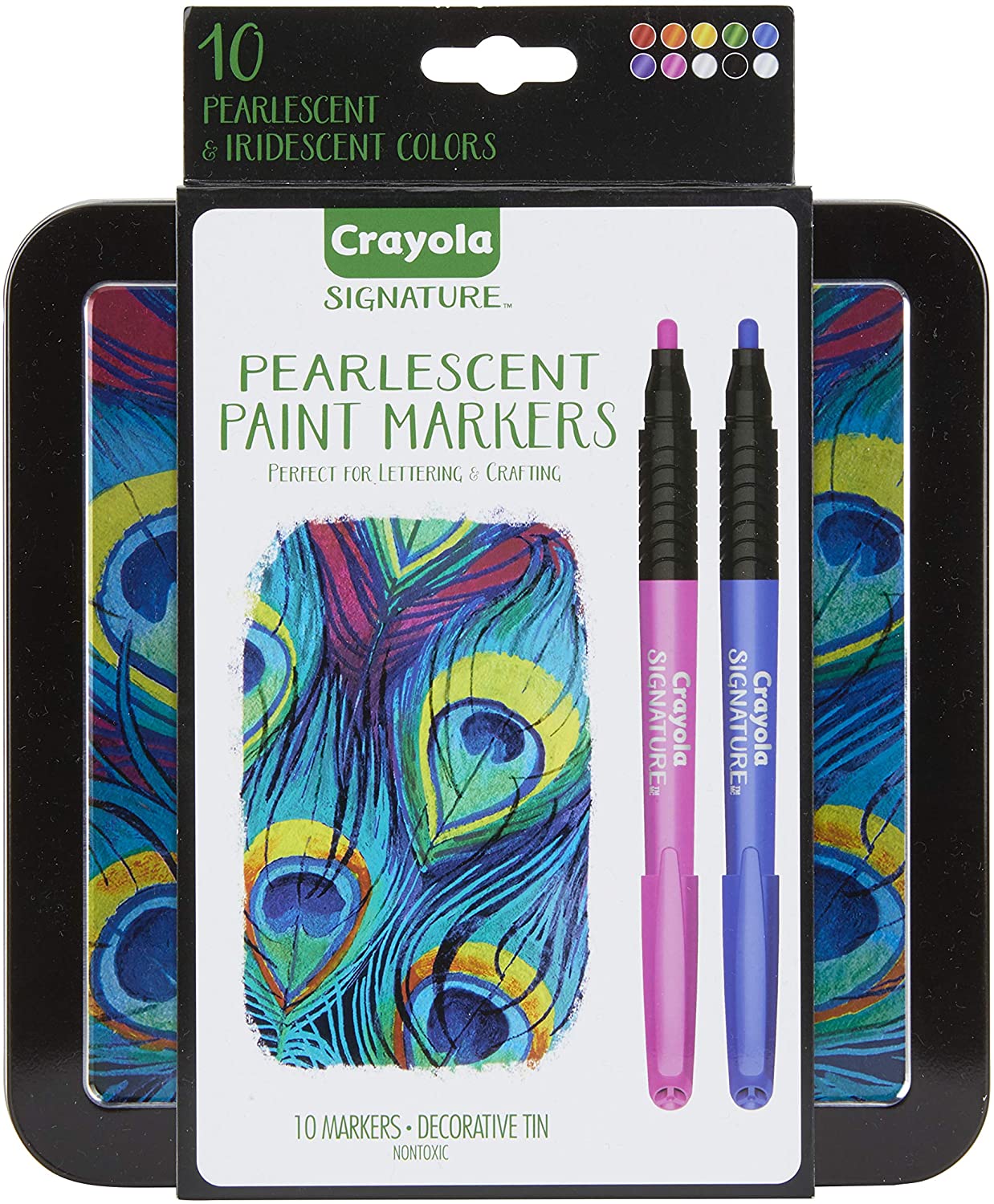 Crayola Age 14 Plus Signature 10 Count Pearlescent Paint Markers