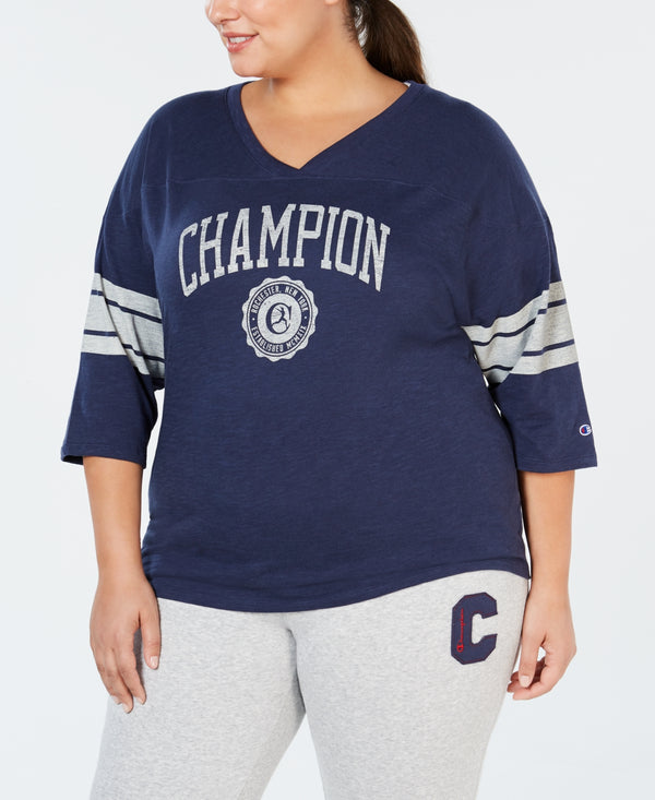Champion Womens Plus Size Heritage Football T-shirt