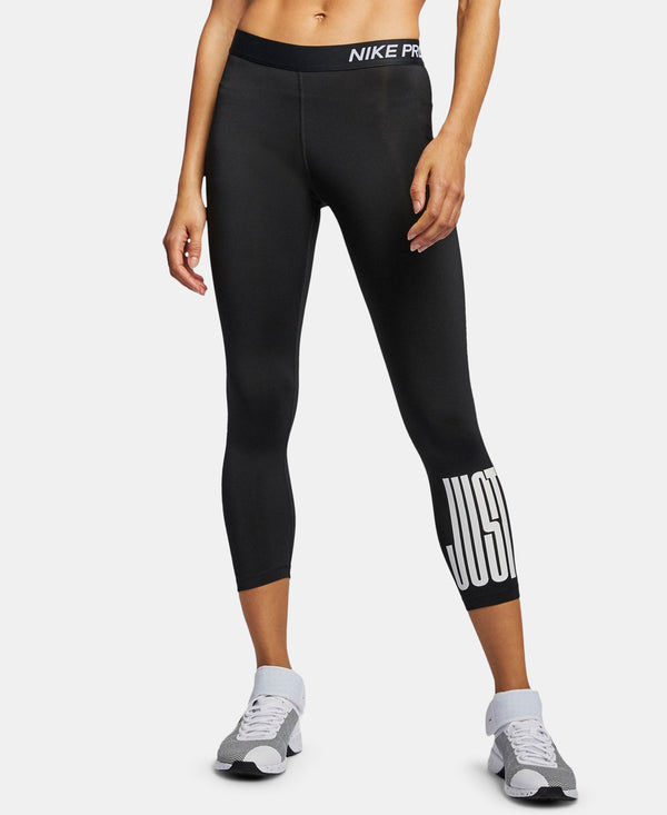 Nike Womens Pro Just Do It Printed Cropped Leggings