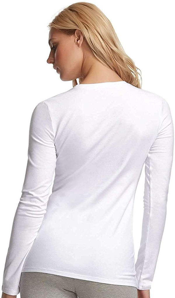 Felina Womens Long Sleeves T-Shirt 1 Pack,White,Small