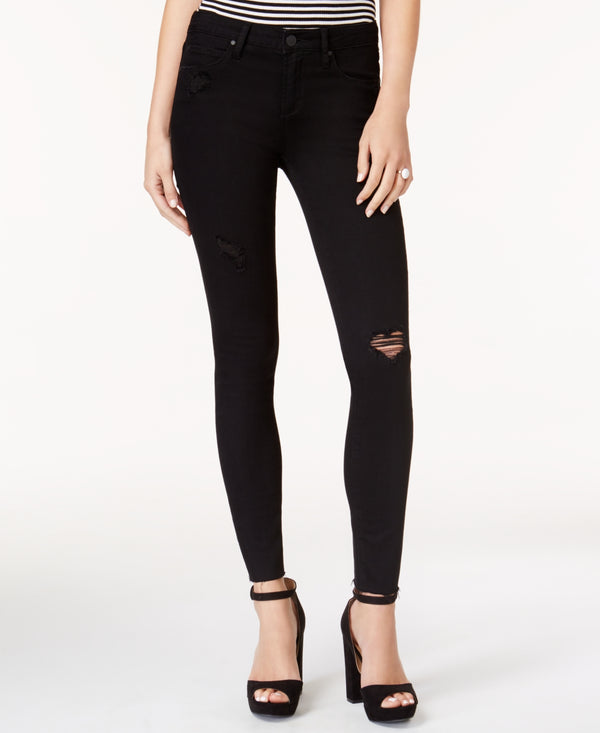 Articles of Society Womens Ankle Skinny Ripped Jeans