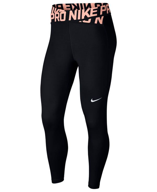 Nike Womens Pro Croossover Waistband Ankle Leggings