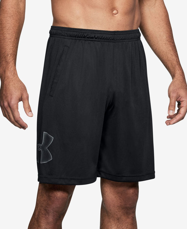 Under Armour Mens Ua Tech Logo 10 Shorts,Black/Graphite,XX-Large