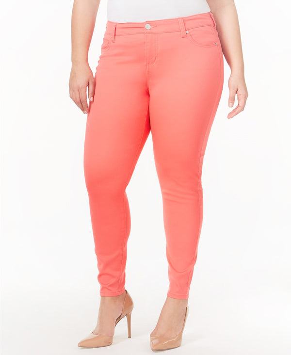 Celebrity Pink Womens Trendy Plus Size Colored Wash Skinny Jeans