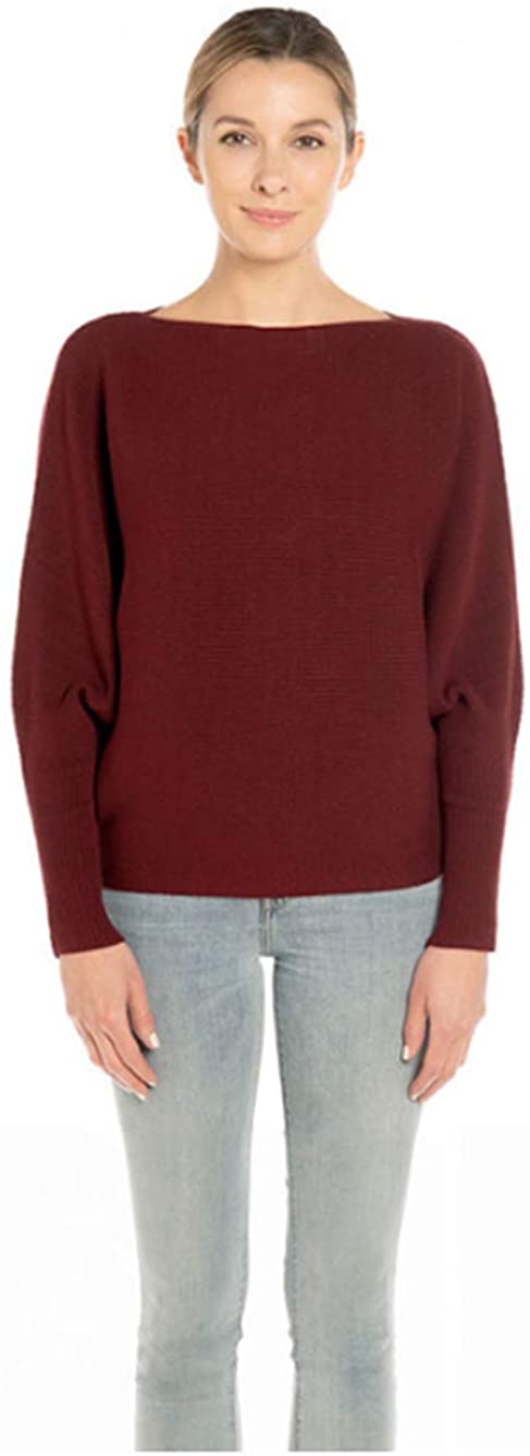 Joan Vass Womens Dolman Style Long Sleeve Sweater