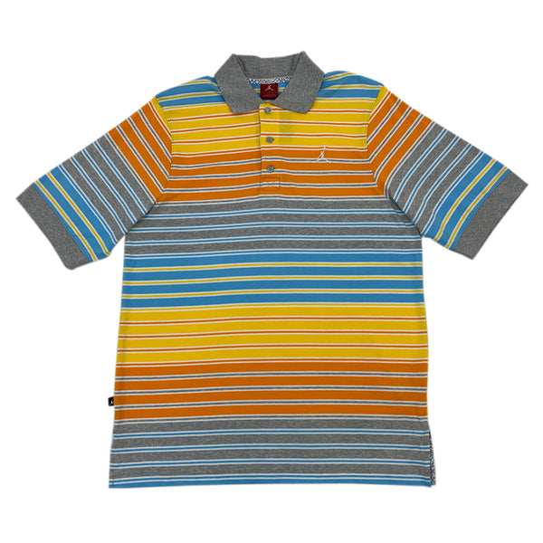 Jordan Mens Yarndye Stripe Polo T-Shirt