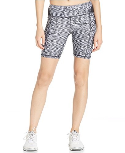 Calvin Klein Womens Printed Ruched Biker Shorts