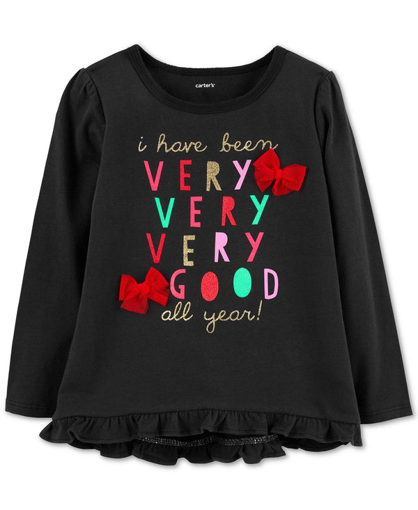 Carter Toddler Girls Good-Print Cotton T-Shirt