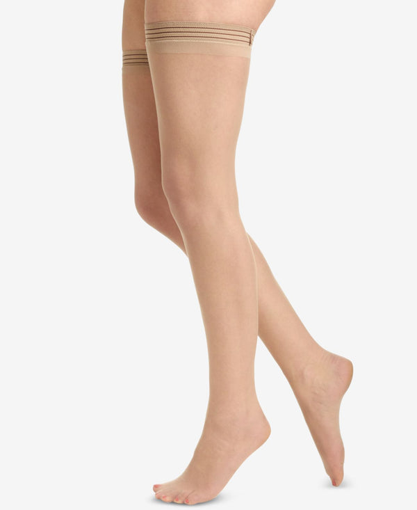 Berkshire Womens All Day Sheer Thigh Highs,Nude,C-D