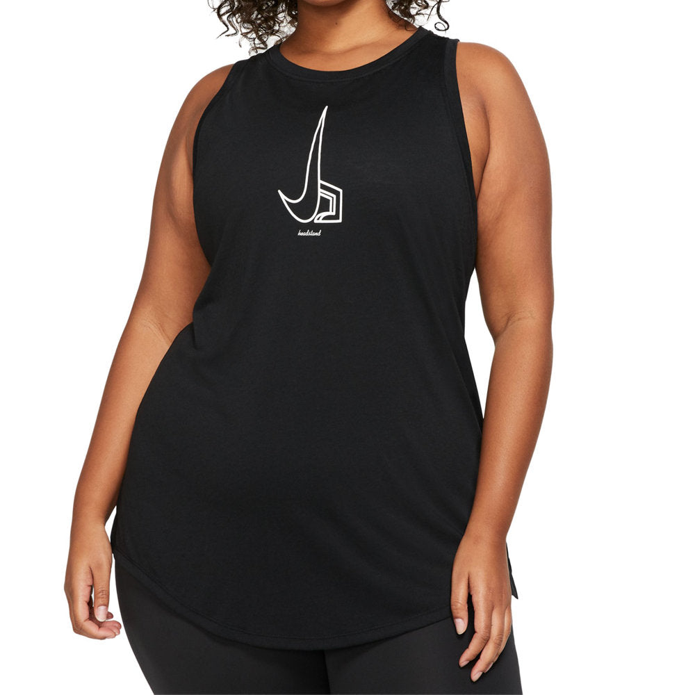 Nike Womens Plus Size Yoga Collection Dri Fit Tank Top