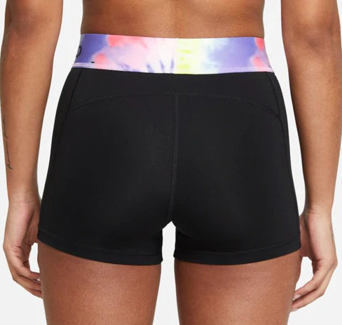 Nike Womens Tie-Dye Waist Pro 3 Shorts