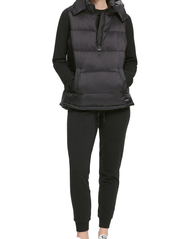 DKNY Womens Sport Half-Zip Down Puffer Vest