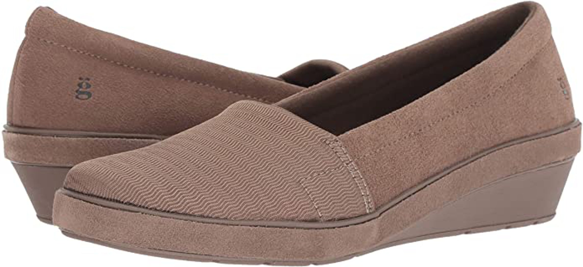 Grasshoppers Womens Chase Wedge Suede Loafer